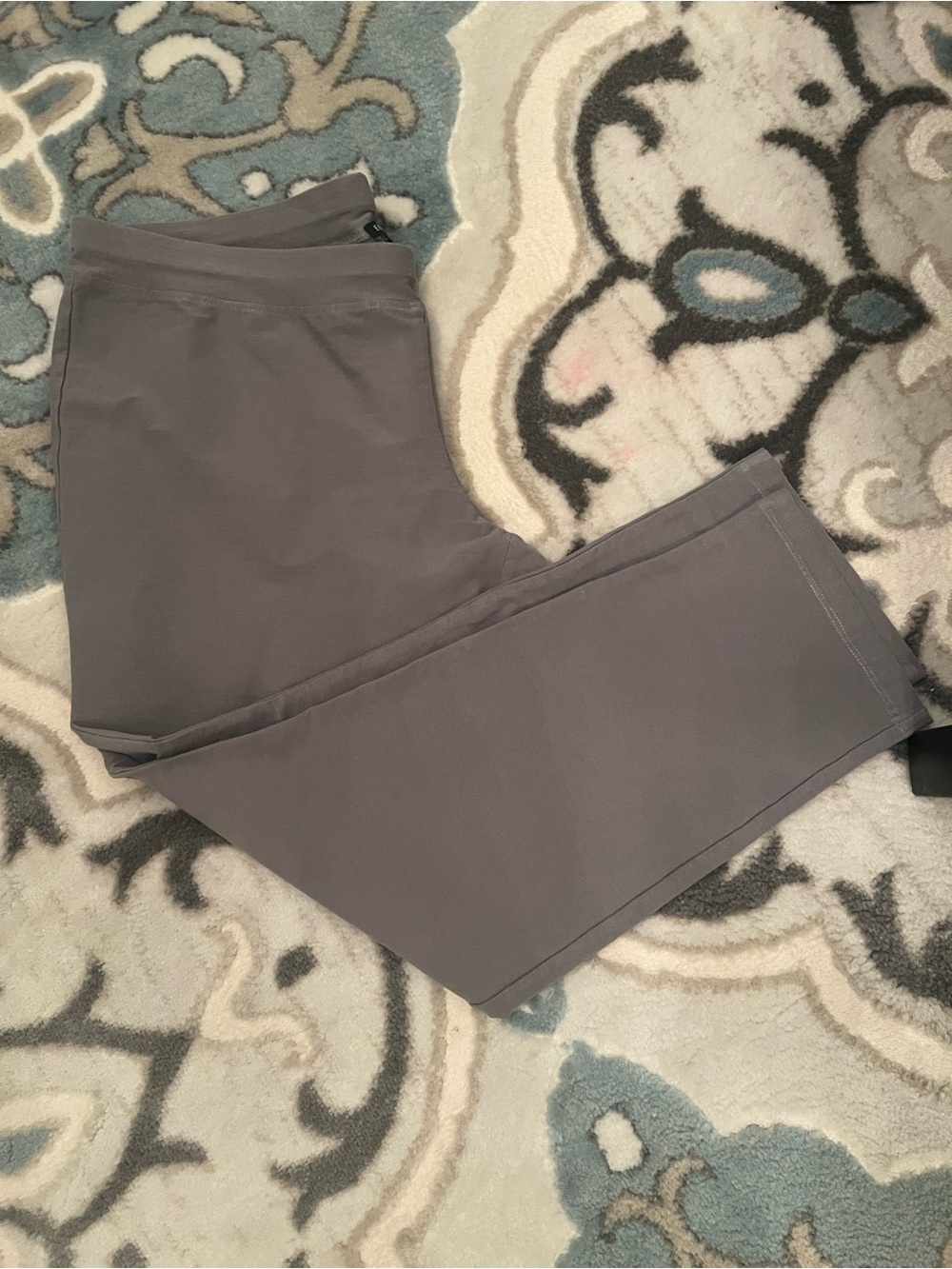 EILEEN FISHER WASHABLE SLIM VISCOSE CREPE CROP PANTS - Picture 5 of 10